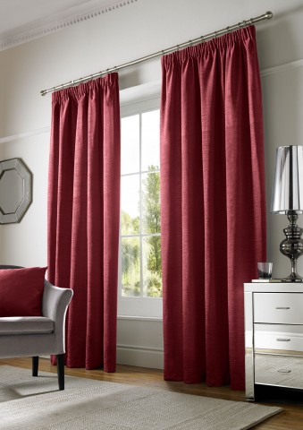 chenille red tape curtains